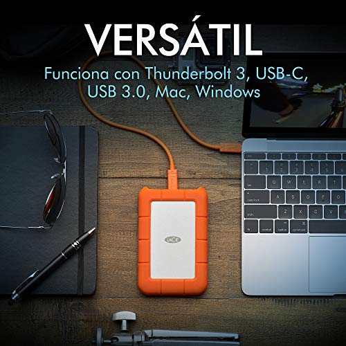 LaCie-Rugged-USB-C-4-TB-Disco-duro-externo-HDD-portatil-USB-30-unidad-resistente-a-caidas-golpes-polvo-y-lluvia-para-Mac-y-PC-suscripcion-de-1-mes-a-Adobe-CC-STFR4000800
