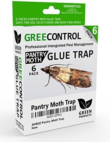 Best Pantry Moth Traps With Pheromone Attractant Non-Toxic Non Pesticide Kid and Pet Safe Ready To Use Pest Trap 6 Pack