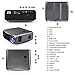 Full HD 1080P Wifi Bluetooth Projector Support 4K, 5500 Lumen Smart Wireless LCD Video Projectors 1920×1080 Native Android USB HDMI VGA AV Audio for Laptop PC Phones TV DVD PS4 PPT Home Outdoor Officethumb 1
