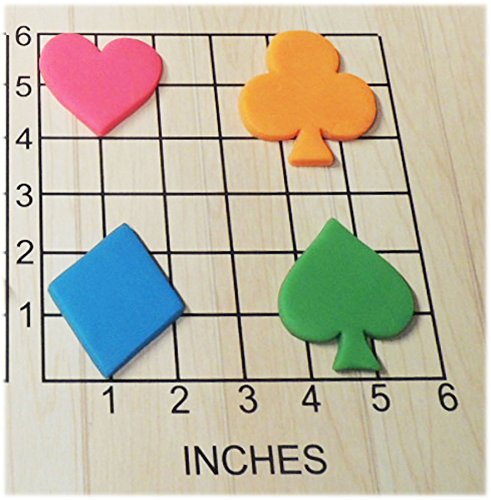Playing Card Suits Shaped Fondant Cookie Cutter Set #1165