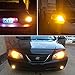 AUTOGINE 4 X Super Bright 9-30V 7440 7441 7443 7444 992 LED Bulbs 3014 54-EX Chipsets with Projector for Turn Signal Lights Sidemarker Lights, Amber Yellow