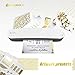 9-inch Laminator Machine Foil Application - MARIGOLD Thermal Laminating Machine with 20 laminating sheets / pouches, 3 tags and some reactive gold foil sheets (LM401)