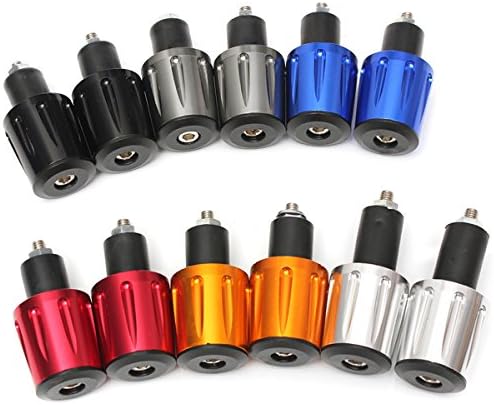 MOMOALA 7/8 Inch 22mm Universal Motorcycle Handlebar Ends Plug Grip Weights Anti Vibration, Black, Multicolour - Image 4