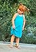 City Threads Made in USA Girls' 100% Cotton Cami Summer Dress Spaghetti Strap
