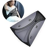 Seat Belt Adjuster, Jelanry Safety Car Belt Adjuster Seatbelt Positioner Soft Protective Belt Adjuster Easy Installation On All Vehicle Seat Belts Protection and Safety for Kids Grey