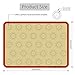 Silicone Baking Mat Cookie Sheet Set (2) Non-stick Cooking Mat Liner for Macaron Cake Bread Making Microwave Toaster Oven Tray Pan,16.5