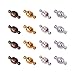 PH PandaHall 100 Sets Mixed Color Round Brass Magnetic Clasps Magnet Converter for Bracelet Necklace Making primary