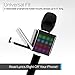 Tzumi PopSolo – Rechargeable Bluetooth Karaoke Microphone and Voice Mixer with Smartphone Holder – Great for All Ages (Black glow)