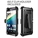 Google Pixel Case, YOUMAKER Slim Fit Full-body Rugged Heavy Duty Protection Cover Case with Built-in Screen Protector and Belt Clip Holster for Google Pixel 5.2 inch (2016 Release) - Black/Black