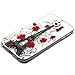 Galaxy S7 Case,3Cworld Ultra Thin Clear Art Pattern Crystal Gel TPU Rubber Flexible Slim Skin Soft Case for Samsung Galaxy S7 (Eiffel Tower/Flower- red)