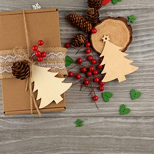 Download Fepito 10 Pcs Small Christmas Tree Wooden Ornaments Pendant Christmas Tree Decorations Christmas Crafts Supplies For Yellowimages Mockups