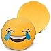 Emoji Cute Pillow Tears of Happiness Face - Laughing Joy Yellow Stuffed Soft Plush Very Comfortable and Funny Set of All Collection - Perfect Fun Item for all Ages 14