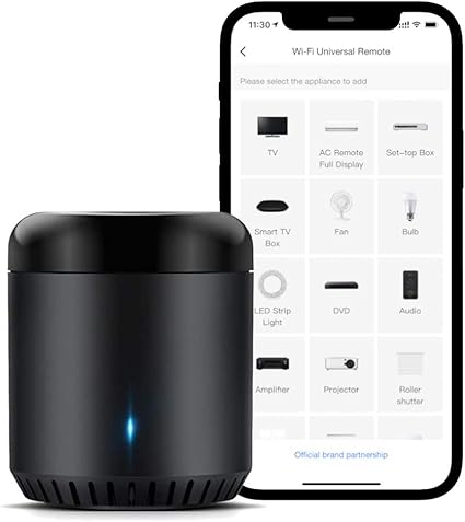 Broadlink RM Mini3 Smart WiFi IR Control Remoto Universal Smart Home Hub Todo en uno control infrarojo para todos tus dispositivos Negro