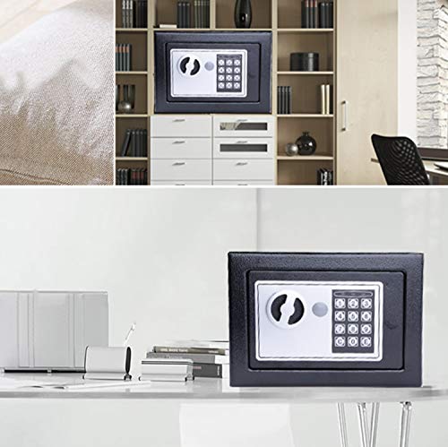 image for Aceshin Digital Electronic Safe Security Box with Keypad, 2 Keys-Prote