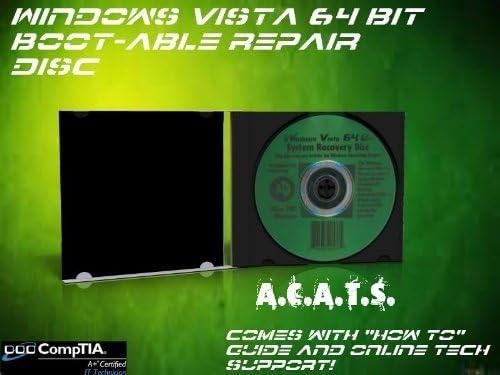 Amazon Com A C A T S How To Guide 2 Disc Combo Windows Vista System Recovery Disk Live Boot Cd 32 64 Bit X86 X64