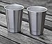 Sharkleap 12 oz Stainless Steel Cups (2 Pack) - Safe Tumblers for Kids, Toddlers and Adults - Great Camping Mugs with Pouch Bag