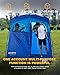KingCamp 2-Room Easy Up Portable Dressing Changing Room Shower Privacy Shelter Tent with Rain Fly