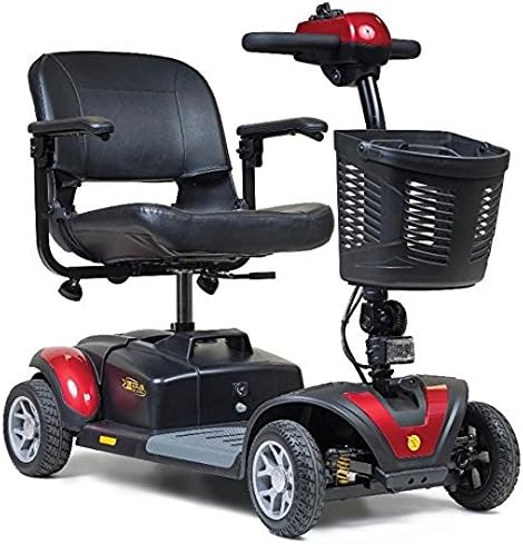 Golden  Technologies - Buzzaround XLS - Compact Travel Scooter - 4-wheel - Red
