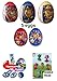 3 Paw patrol plastic surprise eggs with 2 eggs with single figures