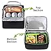 Lifewit Insulated Lunch Box Lunch Bag for Adults/Men/Women/Kids, Water-Resistant Leakproof Soft Cooler Bento Bag for Work/School/Meal Prep, Dual Compartment, 7L, Black [ with Blue Ice Pack ]