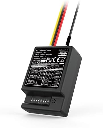 Amazon Co Jp Hpヒューレットパッカード ドライブレコーダー C501 ドライブレコーダー用12v 24v常時電源ケーブル 5v 2a 出力 バッテリー保護機能付 Hpドライブレコーダー専用 Acc検知機能 車 バイク