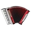 Zupan Juwel IV 96 MH Akkordeon (38 Diskanttasten, 4-chörig, 9+1 Register, inkl. Trageriemen mit Querriemen, Poliertuch und Luxuskoffer) Shadow Red