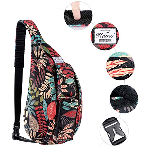Kamo Sling Backpack - Rope Bag Crossbody Backpack Travel Multipurpose Daypacks for Men Women Lady Girl Teens