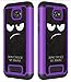 CoolPad Defiant Case, OEAGO [Shockproof] Hybrid Dual Layer Defender Protective Case Cover for CoolPad Defiant Phone/CoolPad 3632A - Don't Touch My Phone (Purple)
