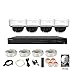 LaView 1080P IP 4 Camera Security System, 8 Channel IP PoE HDMI NVR (Resolution 1080p - 6MP) w/2TB HDD and 4 IP High Resolution Dome 2MP White Surveillance Camera Kit
