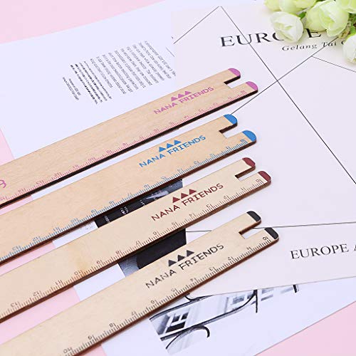 Junlinto Cute Animal Wooden Straight Ruler Measuring Tool Stationery Office School Supply-Blue