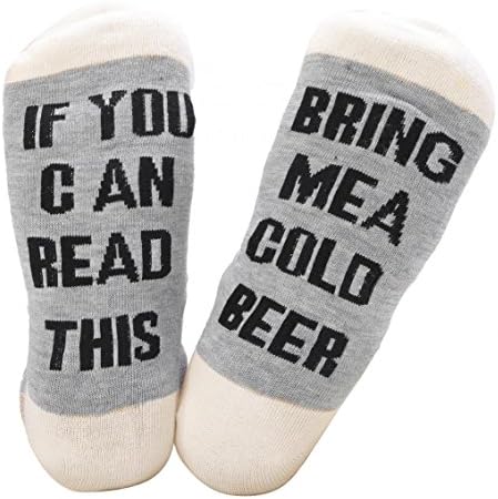 Unisex Cotton Ankle Crew Socks If You Can Read This Funny Beer Socks Christmas Gift