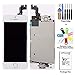 cellphoneage®LCD Display White For iPhone 5S + Digitizer Touch Screen Replacement + Camera FaceTime and Home Button Pre-Installed + Free tools