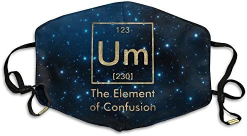 Um The Element Of Confusion Funny Chemistry Unisex Dust Allergy Flu Masks Washable Activated Carbon Breath Healthy Safety Mouth Masks