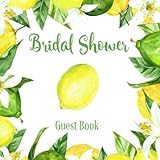 Bridal Shower Guest Book: Lemon Rustic | Advice and Well Wishes Messages for the Bride | Unique Gues by Bridalicious Press