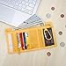 Rough Enough Kids Wallet for Teen Boys Girls Neck Lanyard Keychain Wallet with Coin Pocket Canvas Mustard Yellow