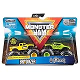 Monster Jam Official Die-Cast 1:64 Scale 2-Pack (Bro Dozer, Gas Monkey)