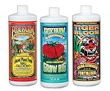FoxFarm FX14050 Big Bloom, Grow Big & Tiger Bloom Liquid Fertilizer Nutrient Trio Hydro-Formula, 3/32-Ounce Bottles