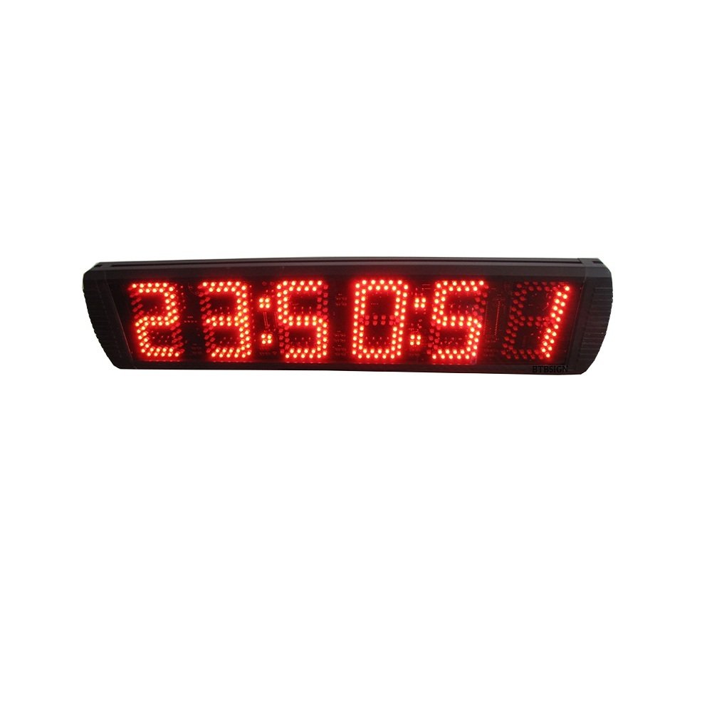 BTBSIGN 5'' 6Digits Large LED Countdown Timer Sport Running Race Clock