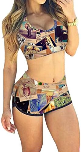 Women's 2015 Bandage Sporty Bathing Suit Boyleg Short Swimwear Swimsuit