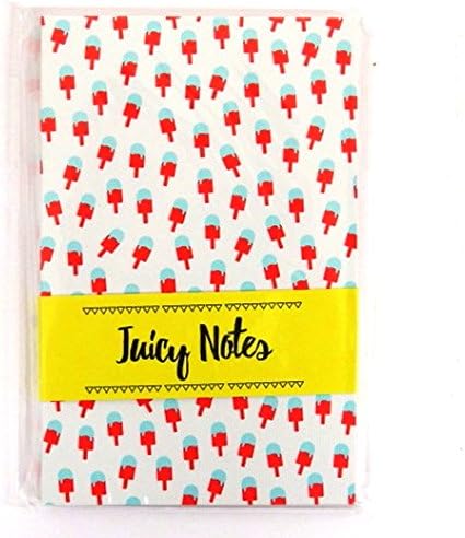 Juicy Notes Pocket Notebook, 96 Pages - Summer Ice – Ruled - Size 5.5' x 3.5'