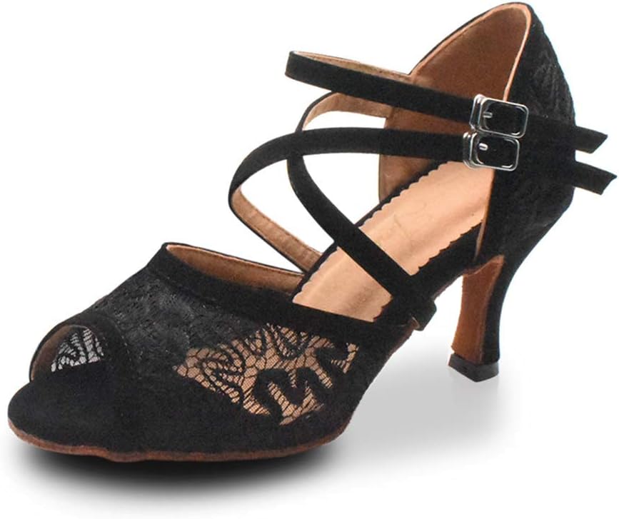Women's Dance Shoes Latin/Ballroom/Salsa/Standard Classic Sandals Heel Height 3 Inch