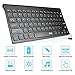 UHURU Wireless Keyboard, 2.4GHz Rechargeable Keyboard for Smart TV, Noteook, Laptop, Surface Pro, Windows 10/8/7/Vista/XP(black-78 keys)