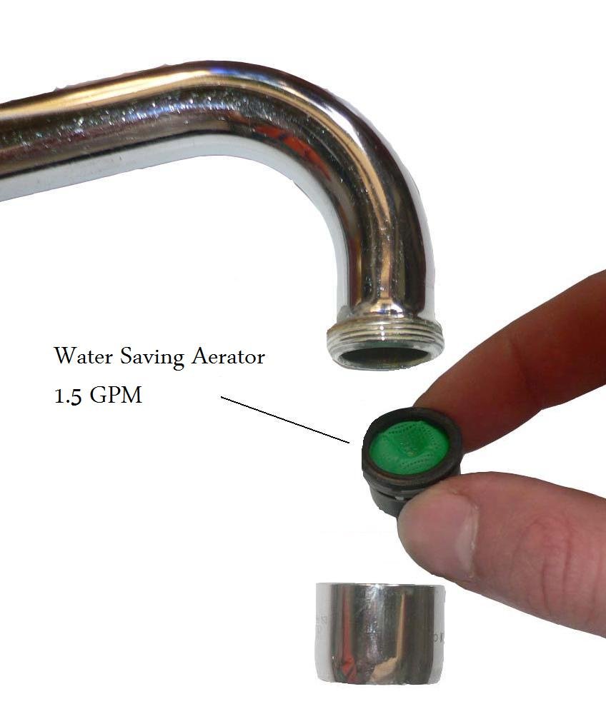 Air Force One Water Saving Aerator 1 5 Gpm Male Bathroom Kitchen
