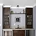 GLOBE Electric 64846 1-Light Semi-Flush Mount Ceiling Light, Oil Rubbed Bronze, Clear Glass Shade, Ceiling Light Fixture, Bedroom Lights for Ceiling, Dining Light Fixture, Bulb Not Included