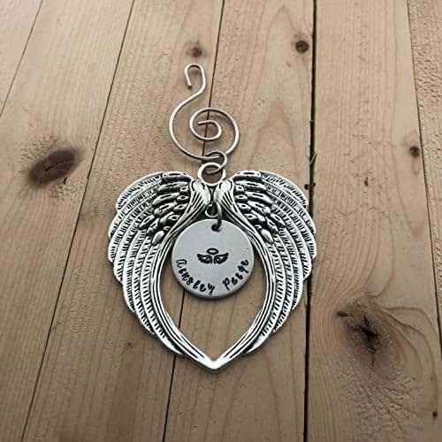 Amazon.com Hand Stamped Personalized Christmas Angel Baby Ornament