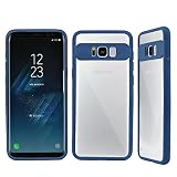 Bear Motion for Galaxy S8 Plus - Premium TPU Bumper Case with Transparent Back for Galaxy S8 Plus (Blue)
