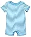 Leveret Short Sleeve Snap Up Romper 100% Cotton Variety of Colors (3-24 Months)