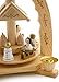 BRUBAKER Christmas Decoration Pyramid 12 Inches Nativity Play - Christmas Scene with Handpainted Angels - Handpainted Figures - Limited Edition