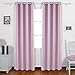 Deconovo Thermal Insulated Window Treatments Blackout Curtains Grommet Top Curtains for Kids Room 52W x 84L Inch Lavender 2 Panels
