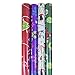 JAM Paper Design Wrapping Paper Christmas Sets - 60 sq. ft. - Red & Green Tree, Stripes, Sparkly Red Pack - 4 Rolls/Pack